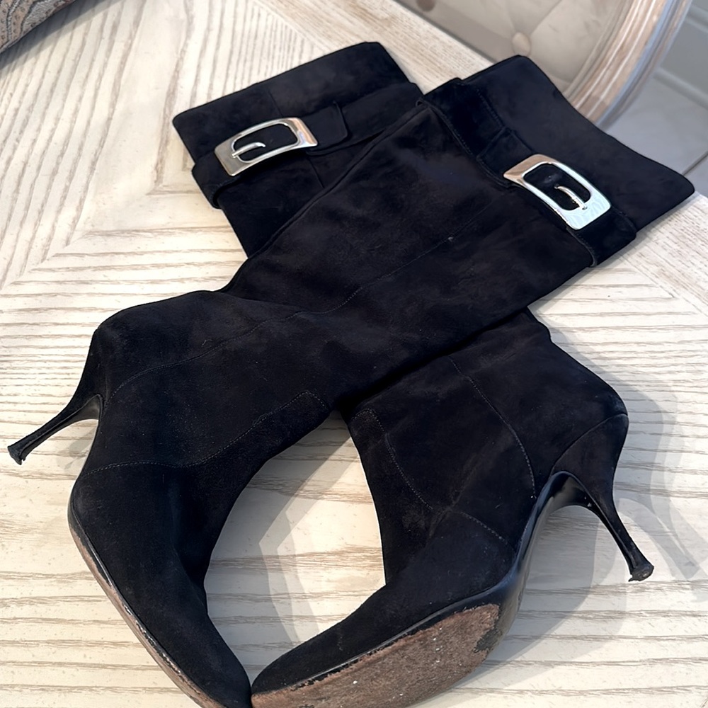 GUCCI- Black Suede Boots
